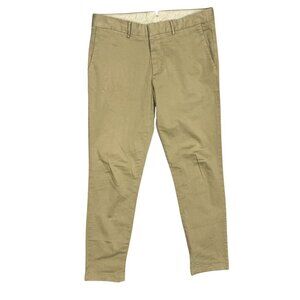 J. Lindeberg Grant Season Twill Chino Pants Cotton Stretch Tan 34x30